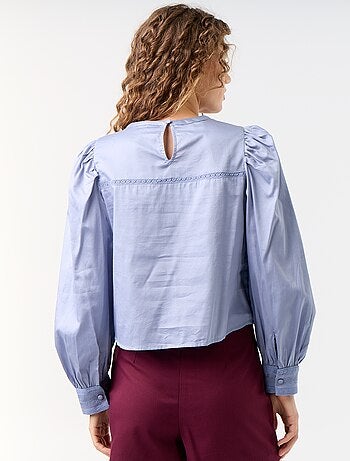 Blouse manches longues avec broderies