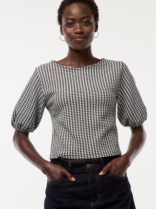 Blouse met aantrekkoordje