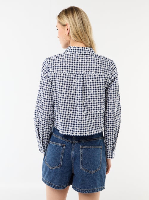 Blouse met all-over borduursels - Kiabi Blouse met all-over borduursels - Kiabi