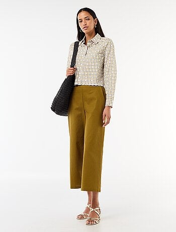 Blouse met all-over borduursels