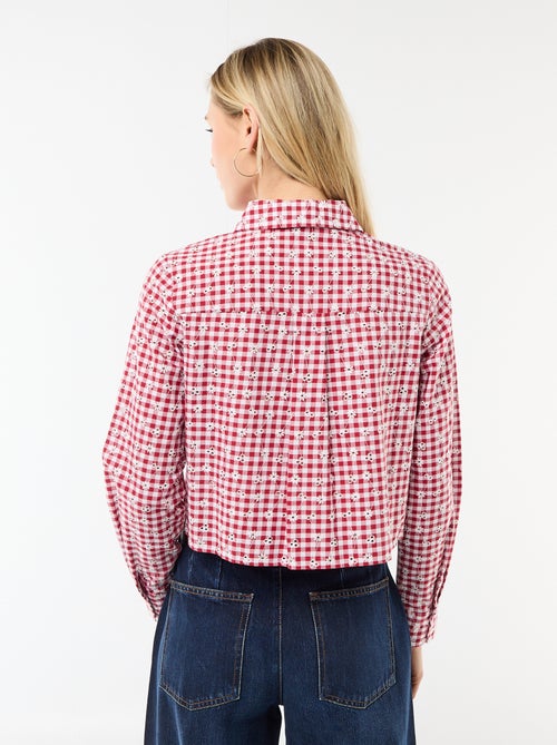 Blouse met all-over borduursels - Kiabi Blouse met all-over borduursels - Kiabi