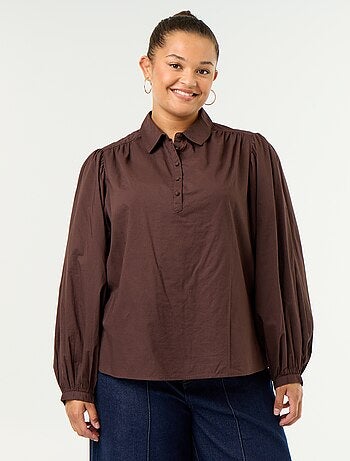 Blouse met ballonmouwen