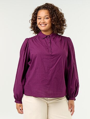 Blouse met ballonmouwen