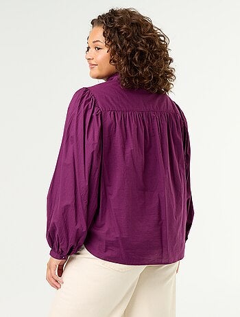 Blouse met ballonmouwen