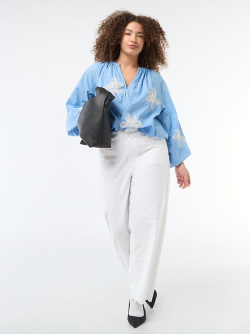 Blouse met borduursels - Kiabi