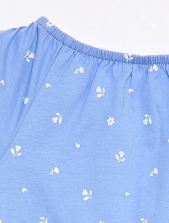 Blouse met elastische kraag en mouwboorden - Makkelijk aan te trekken collectie
