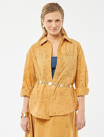 Blouse met Engels borduurwerk