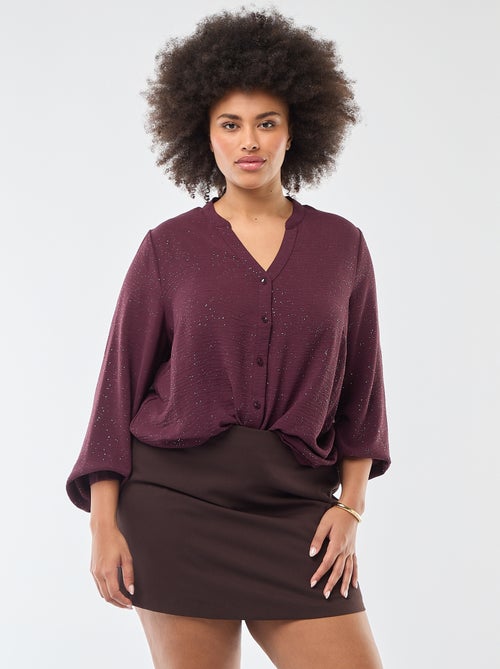 Blouse met glitters 'Only Carmakoma' - Kiabi