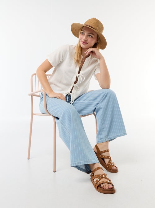 Blouse met knoopdetails - Kiabi