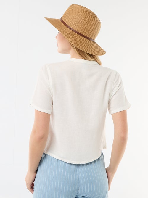 Blouse met knoopdetails - Kiabi