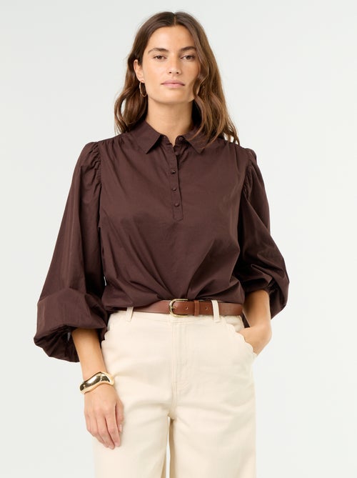 Blouse met knoopkraag - Kiabi Blouse met knoopkraag - Kiabi