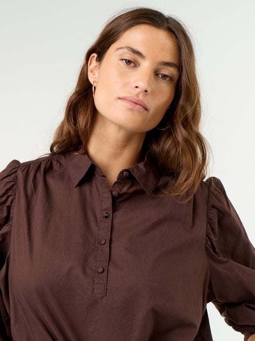 Blouse met knoopkraag - Kiabi Blouse met knoopkraag - Kiabi