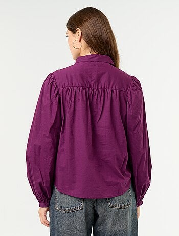Blouse met knoopkraag