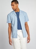 Blouse met korte mouw BLAUW - Kiabi