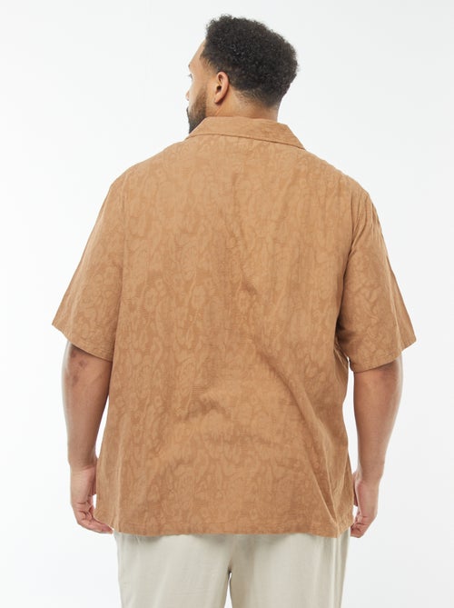 Blouse met korte mouw en borduursel - Kiabi