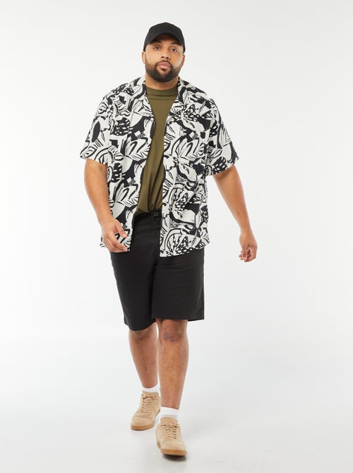 Blouse met korte mouw en motiefje - Kiabi