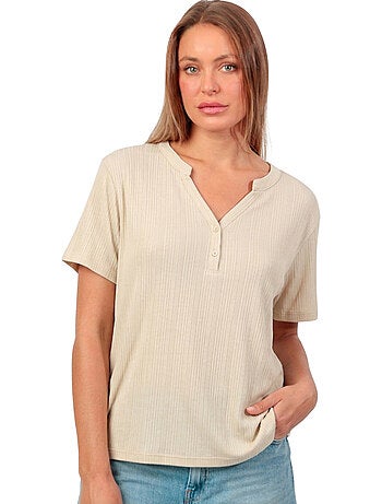 Blouse met korte mouwen