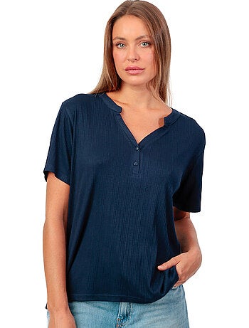Blouse met korte mouwen