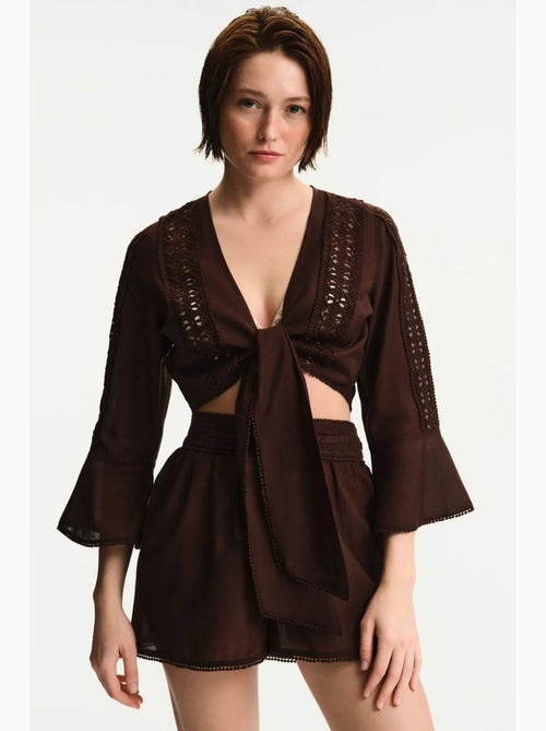 Blouse met korte mouwen penti - Kiabi