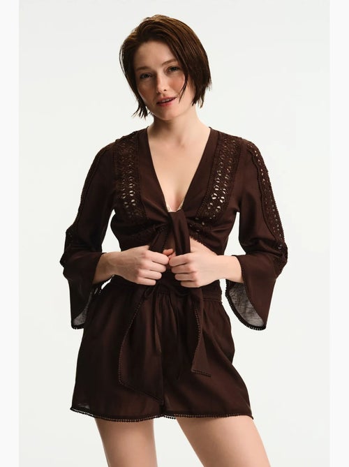 Blouse met korte mouwen penti - Kiabi