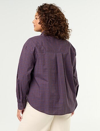 Blouse met lange mouwen en lavallièrekraag