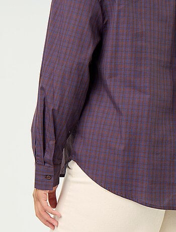 Blouse met lange mouwen en lavallièrekraag