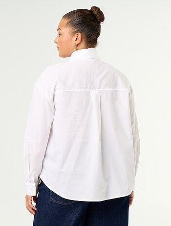 Blouse met lange mouwen en lavallièrekraag