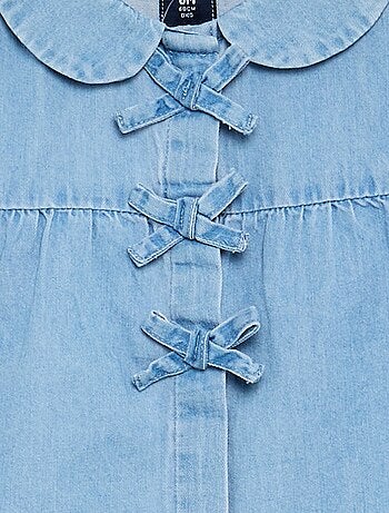 Blouse met lange mouwen van denim