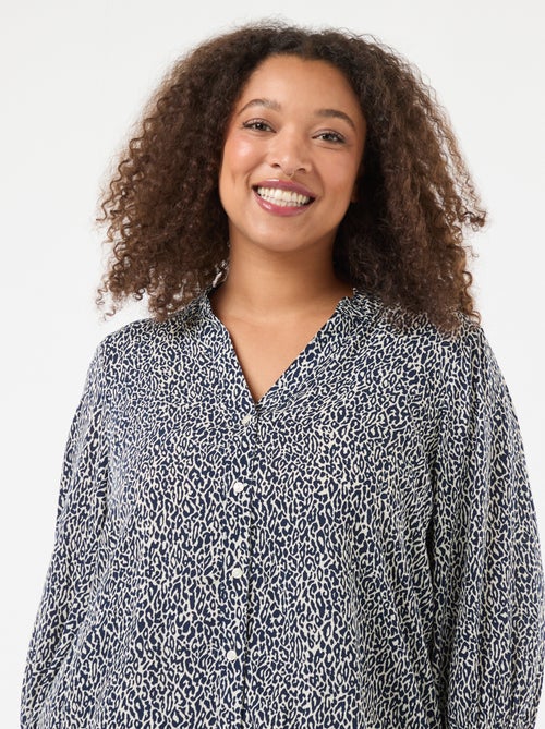 Blouse met luipaardprint 'Only Carmakoma' - Kiabi