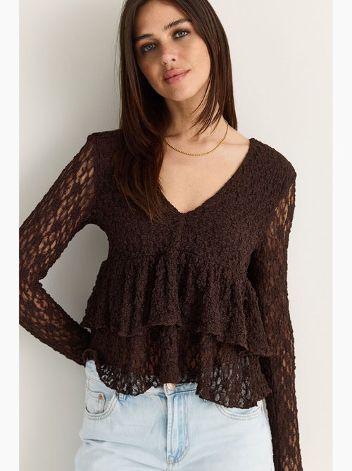 Blouse met rechte pasvorm lucci - Kiabi