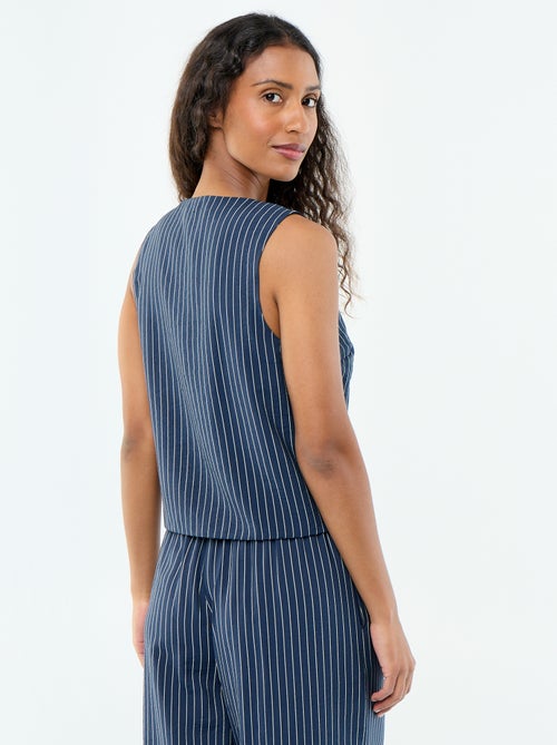 Blouse met strikjes - Kiabi