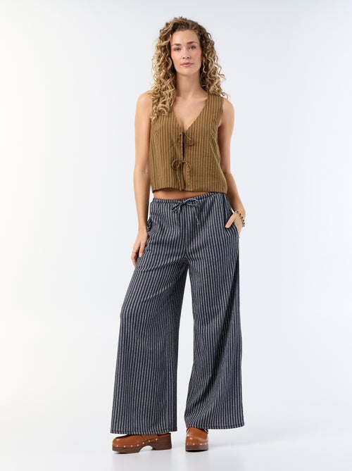 Blouse met strikjes - Kiabi