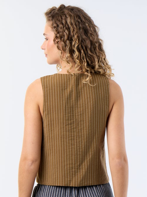 Blouse met strikjes - Kiabi