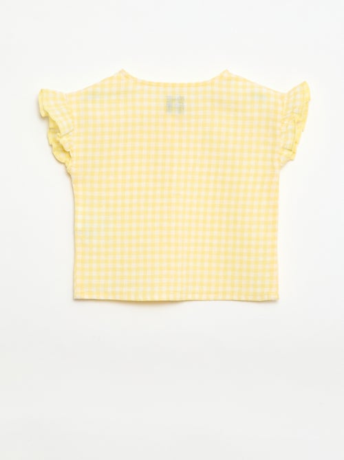 Blouse met vichyprint - Kiabi