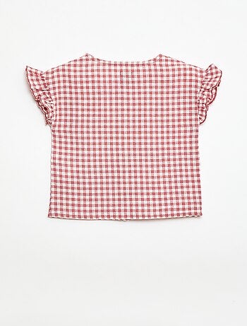 Blouse met 'vogel'-print