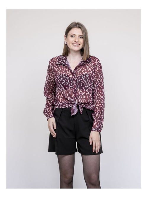 Blouse motif léopard onesine - Kiabi