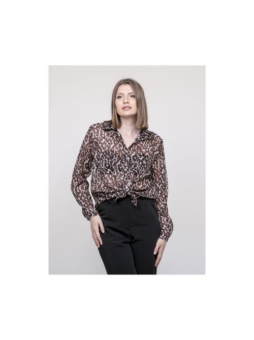 Blouse motif léopard onesine - Kiabi