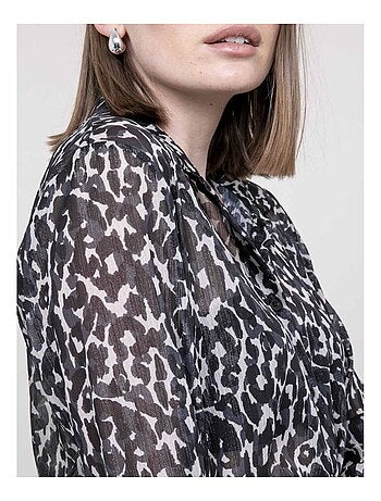 Blouse motif léopard onesine