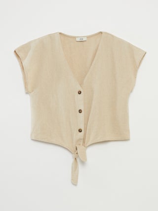 Blouse nouée avec col en V 'JDY'