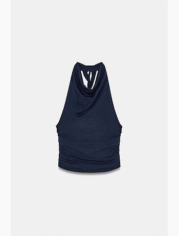 Blouse sans manches à col bénitier et dos nu dilvin
