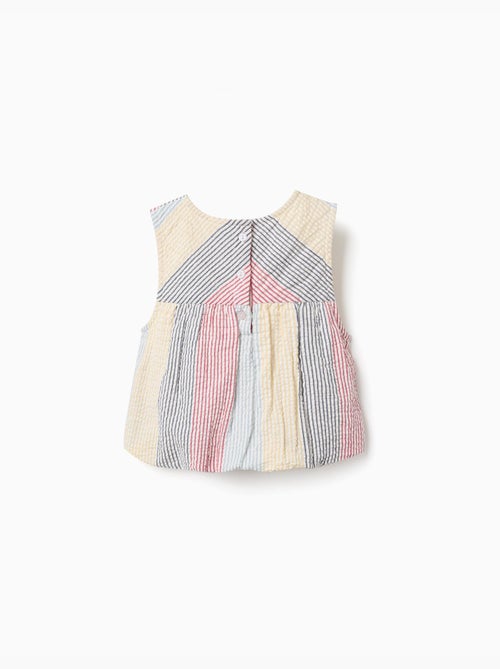 Blouse sans manches en coton à rayures You&Me - Kiabi