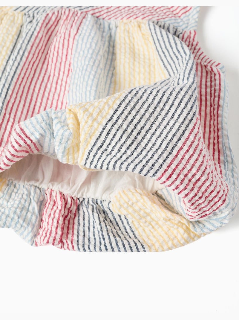 Blouse sans manches en coton à rayures You&Me Rouge - Kiabi
