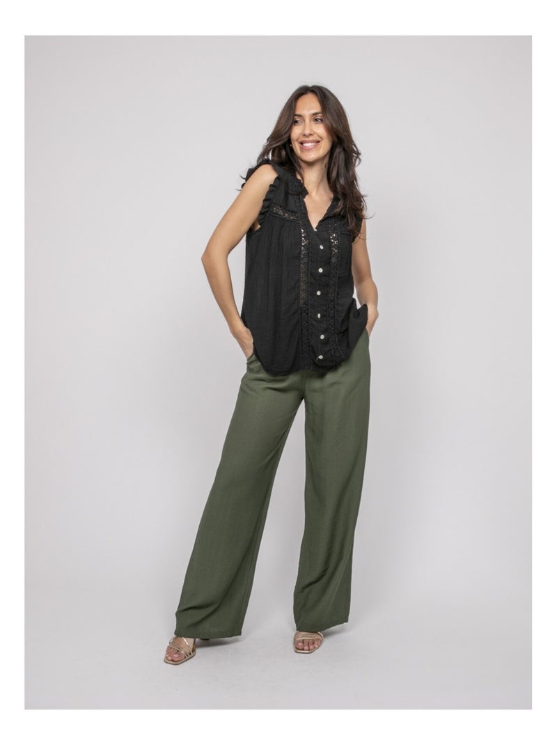 Blouse sans manches FUJELIA Noir - Kiabi