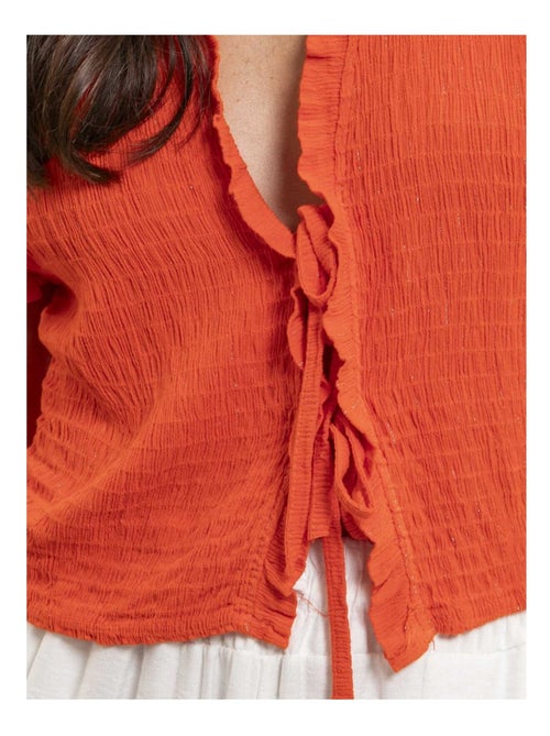 Blouse sans manches smocke ozakia - Kiabi