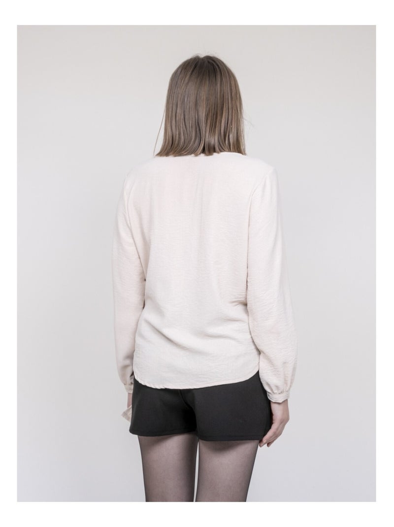 Blouse satinée onesta Ecru - Kiabi