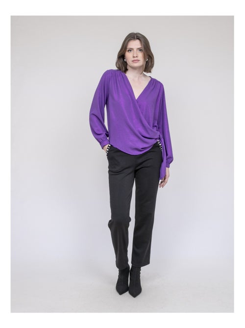 Blouse satinée onesta - Kiabi Blouse satinée onesta - Kiabi