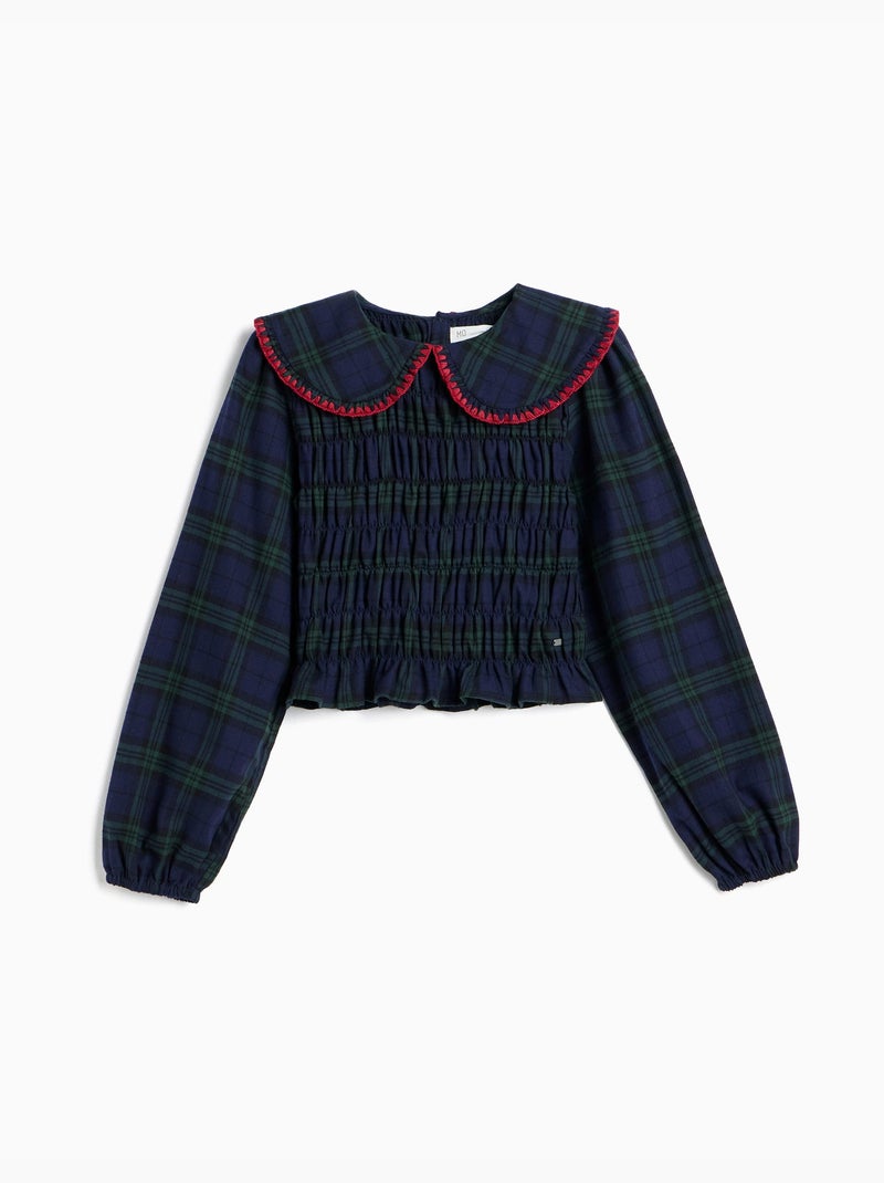 Blouse smockée, mo fashion Vert - Kiabi