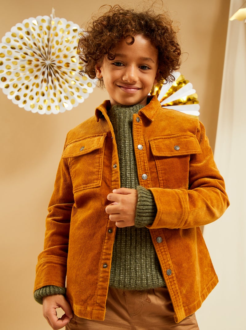 Blouse van corduroy GEEL - Kiabi