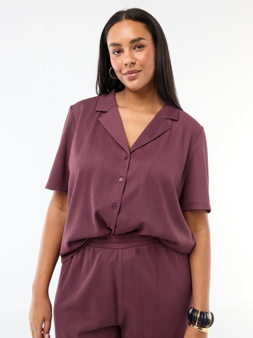 Blouse van crêpejersey - Kiabi