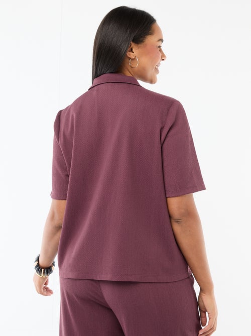 Blouse van crêpejersey - Kiabi